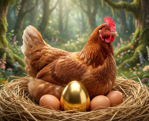 Kip met gouden eieren